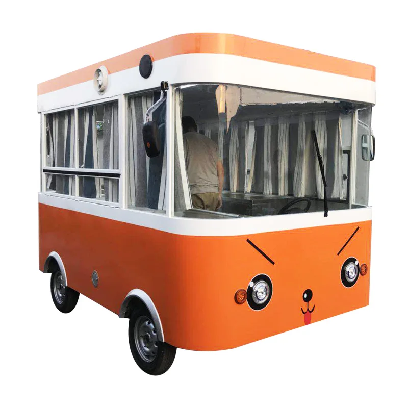 TUNE Modern Design Mobile Shop Four Wheel Electric Food Truck Shaved Ice Cart