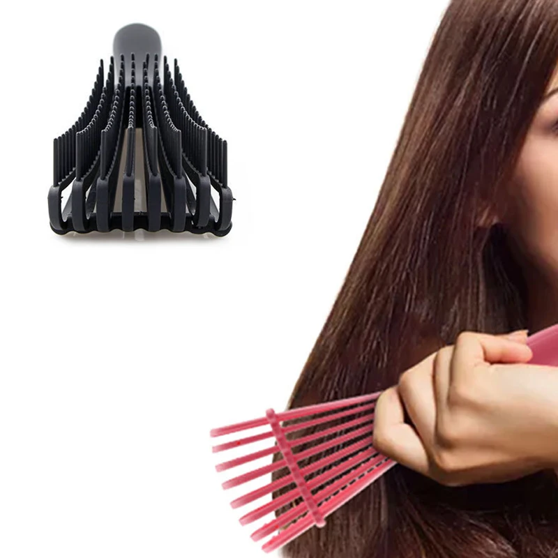 Custom Logo Plastic Octopus Comb Eight Rows Curly Hair Brush Vent Detangling Hair Brush for Women