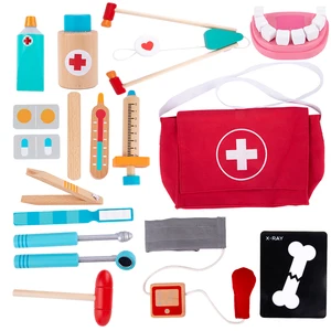 2026 New Kids Educational Doctor Toy Set Simulation Medical Kit with Red Crossbody Bag Pretend Play for Boys and Girls