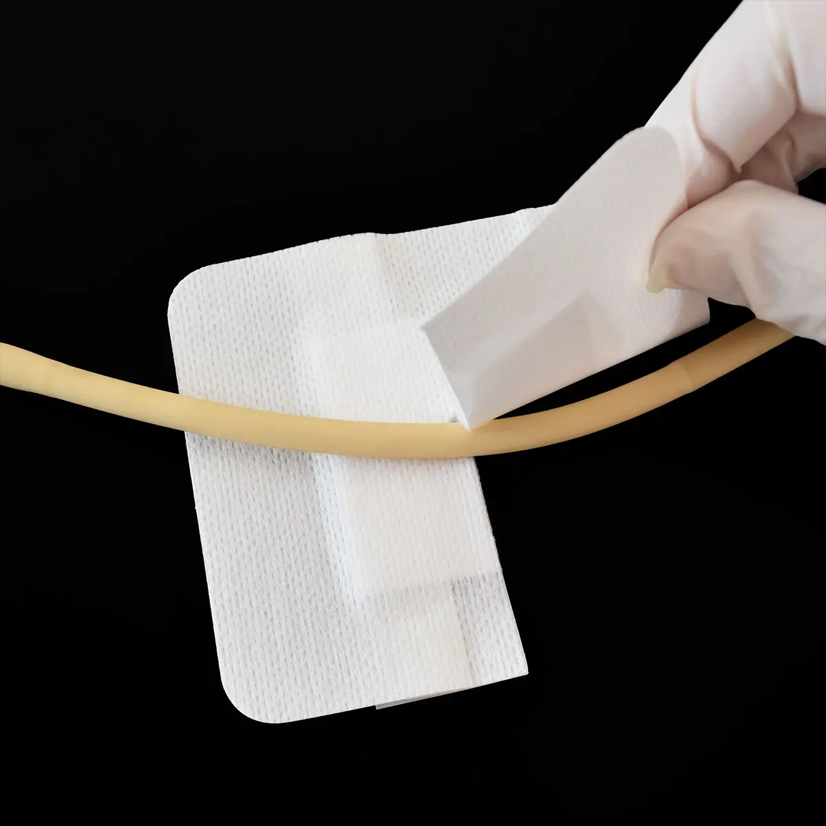 Catheter Fixation Dressing Peritoneal Dialysis Pd Catheter Bordered Gauze Abdominal Pad Drain