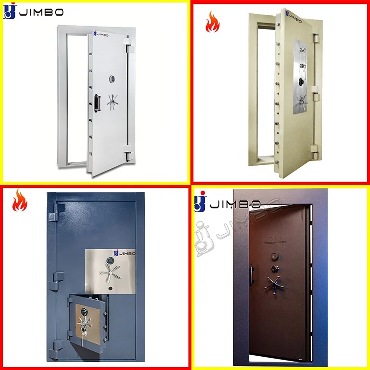 JIMBO Customized Strong Room Iron Doors Chinese Supplier Certified Metal Safe Deposit Box Bank Security Vault Door