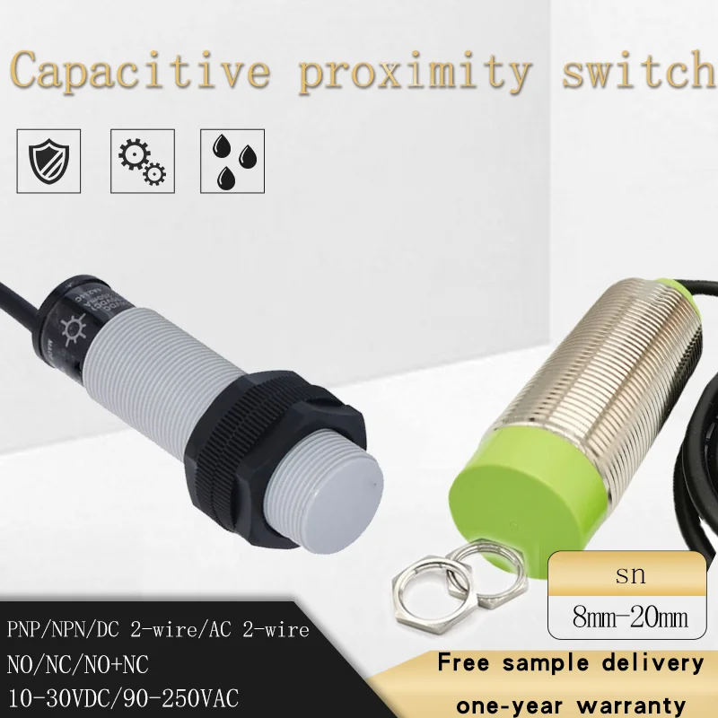 Small square Inductive proximity switch sensor   DC 24V 2-wire 3 -Wire sn04-p SN04-N  NPN NO 5mm detection distance supplier