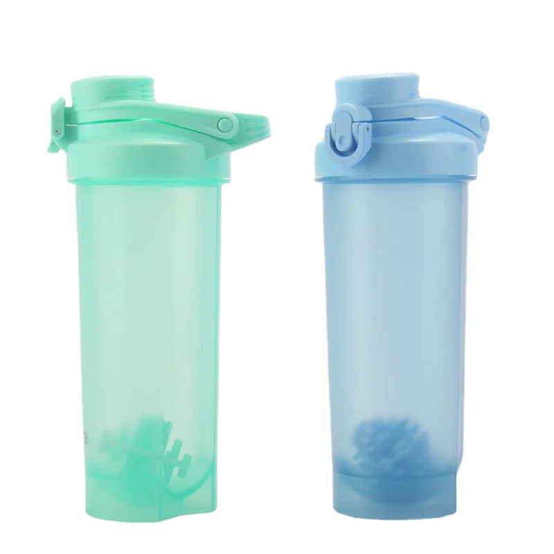 Wholesale Plastic Water Bottle Plastic Shaker Bottle Tumbler Fashionable PP Plastic Sport Water bottle  with Lid