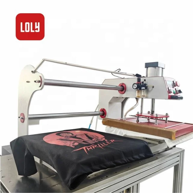 Factory direct sale High quality 40*60cm double stations Pneumatic heat press machine for heat-pressing DTF transfer to T-shirt