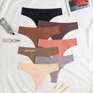 Custom logo  Printed Womens Panties Thong Girls G-string Sexy Underwear G String DesignerSeamless Thong Panties