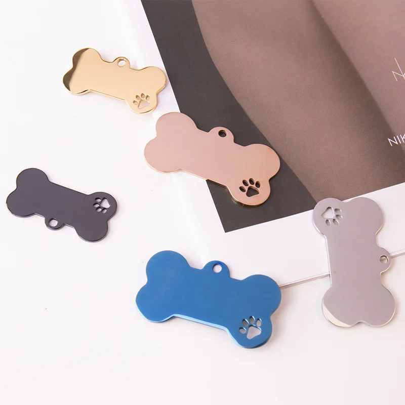 Chinese Manufacture Custom Logo Design Metal Dog Tags Stainless Steel Engraved Pet Tag details