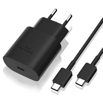 Original for Samsung 25W PD USB-C Quick Charging Travel Adapter Super Fast Charger for Mobile Phone Electric False 10pcs