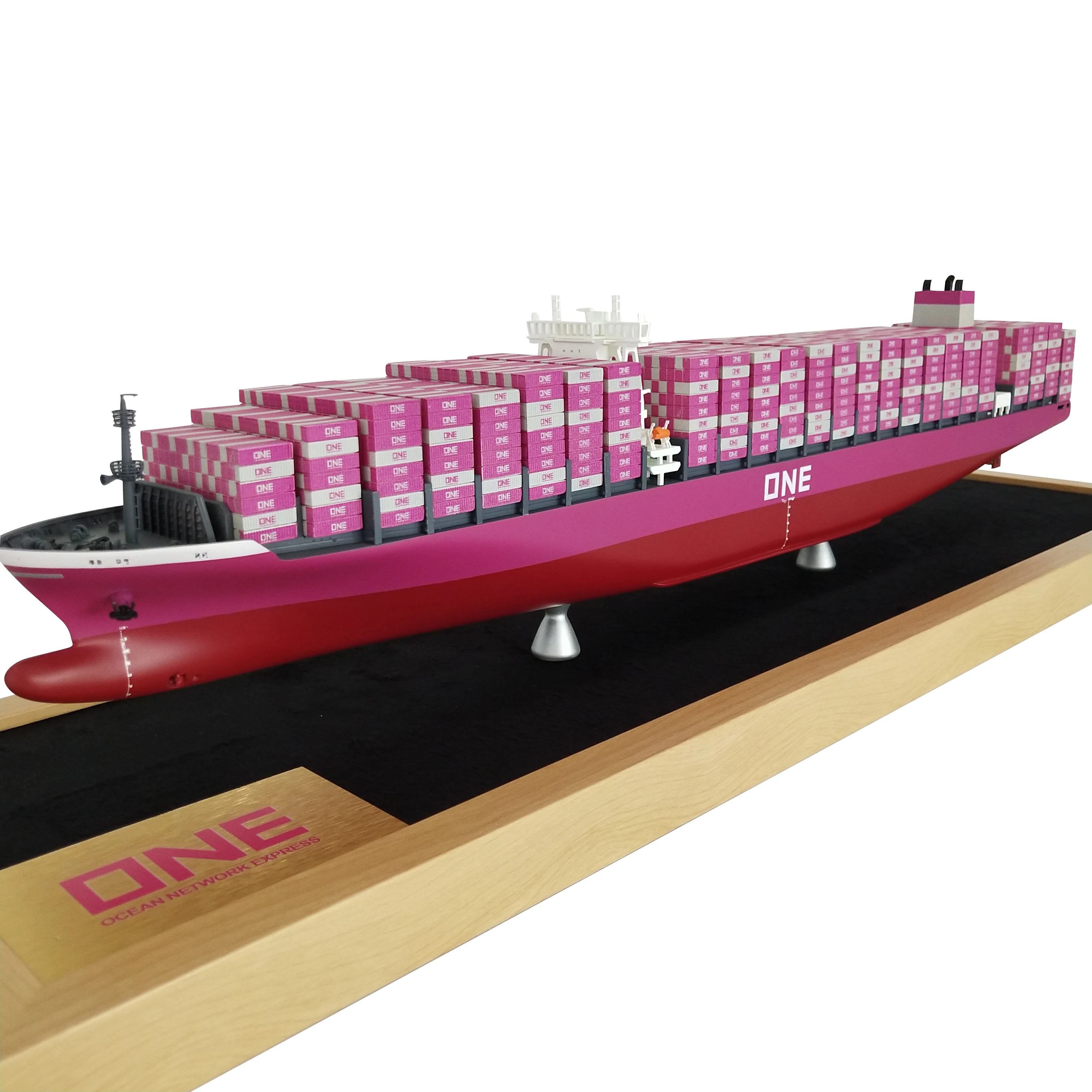 【A】O.A.S Factory's 65cm Container Ship Model for Hobby Display Cases Freight Forwarder & Gift Cargo Shipment