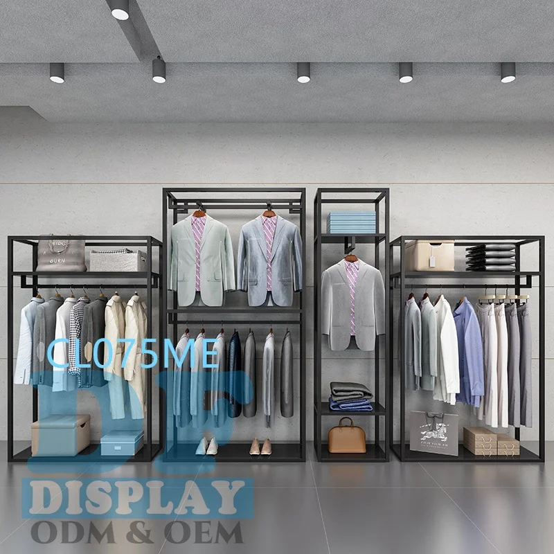 Source Factory wood and metal clothes wall display sports men