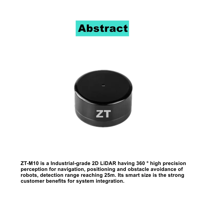 25m Industrialgrade 2d Lidar Outdoor Indoor Navigation And Obstacle Avoidance Lidar Sensor With