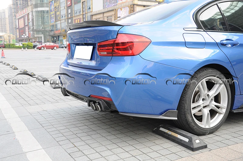 Otd Style Carbon Fiber Rear Bumper Lip Side Rocker Winglet Splitters Flaps For Bmw F30 F32 F33 F36 M Tech Buy For Bmw F30 Rear Side Skirt Rocker For Bmw F30 Non