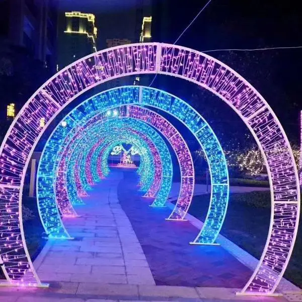 LED Love Arch Christmas Decoration Lighting Outdoor Waterproof Landscape Modeling Lamp Motif Light