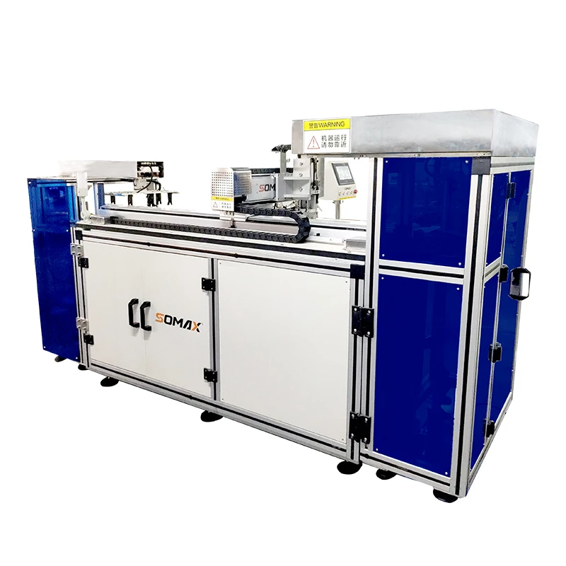 Smart SOMAX SM-21S Easy Operation Multifunctional Overlock Template Machine Full Automatic Sponge Ball Mop Sewing Machines