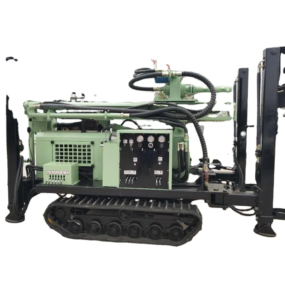 
 KS150R Rubber Crawler Fast drilling speed DTH type water well drilling machine