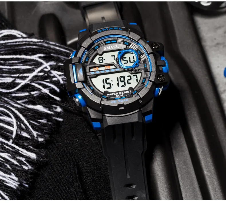 Smael 1712 Multifunction Sports Watch LED Digital
