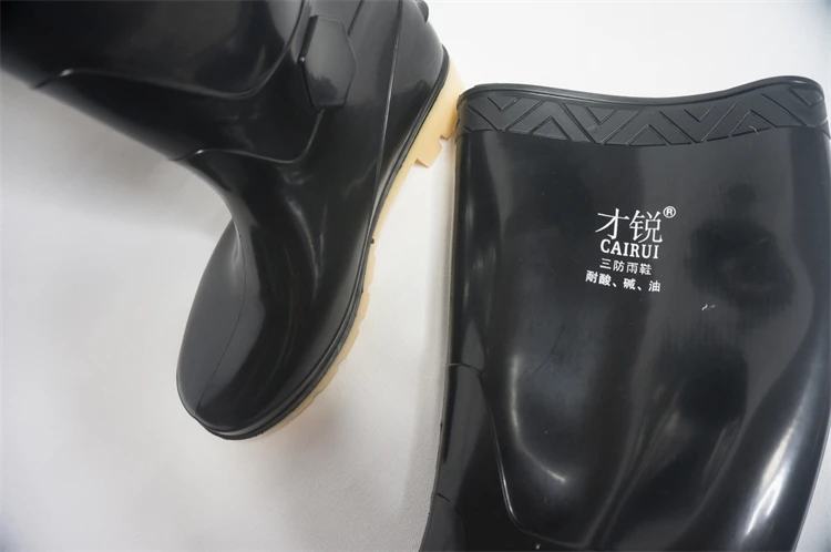 China Supplier Black Yellow High-Top Anti-Smash Anti-Static Esd Safety Shoes