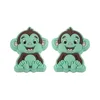 Perle focale singe vert menthe SA119