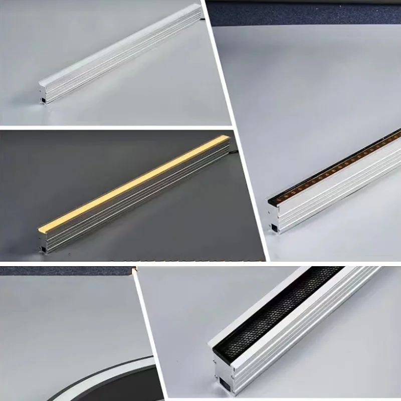 18W & 24W IP65 Waterproof LED Linear Inground Strip Light Outdoor Underground Linear Inground Light 10-12 Meter