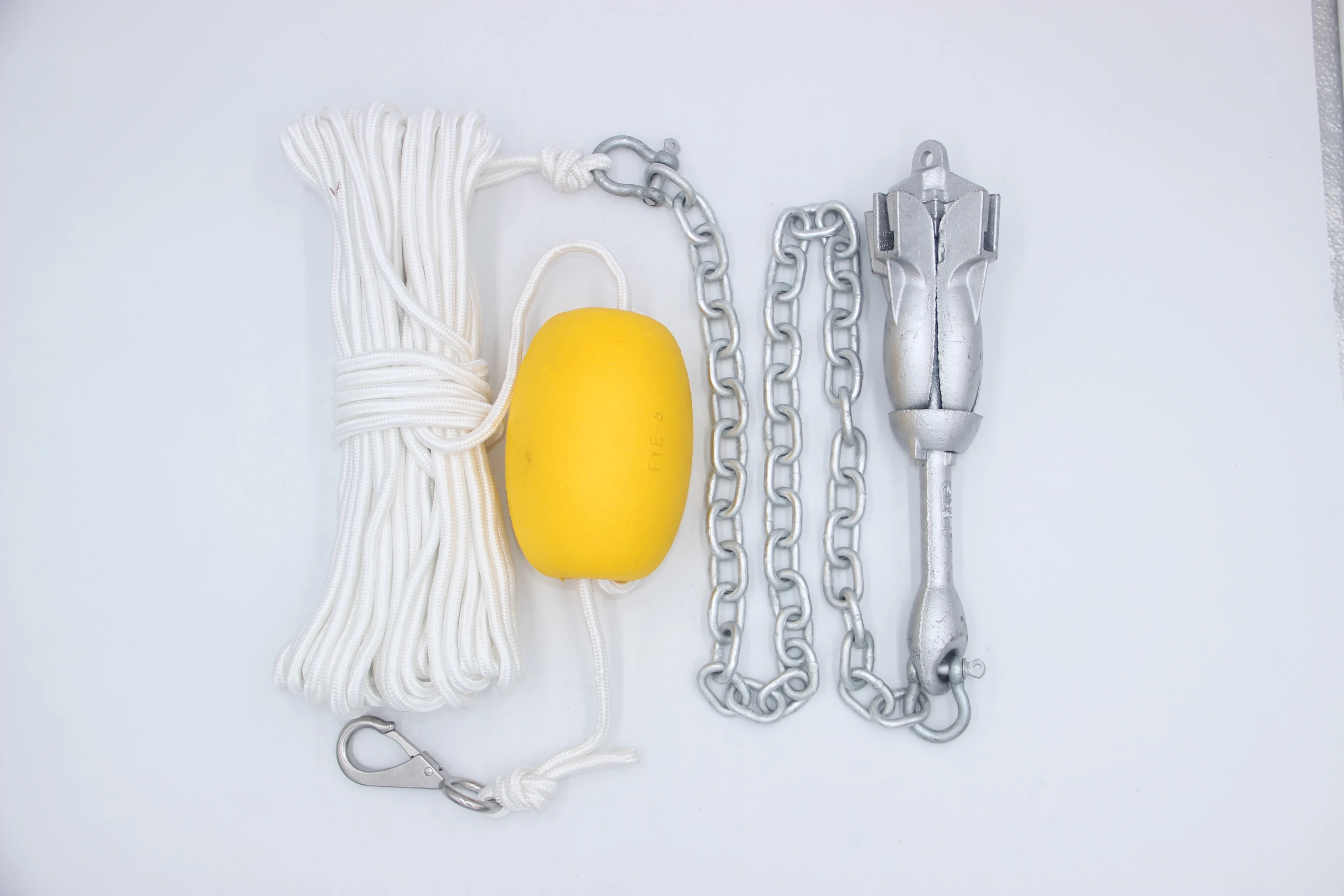 Hot Dip Galvanized Folding Anchor Kit Boat Accessories with Mushroom Anchor for Secure Mooring