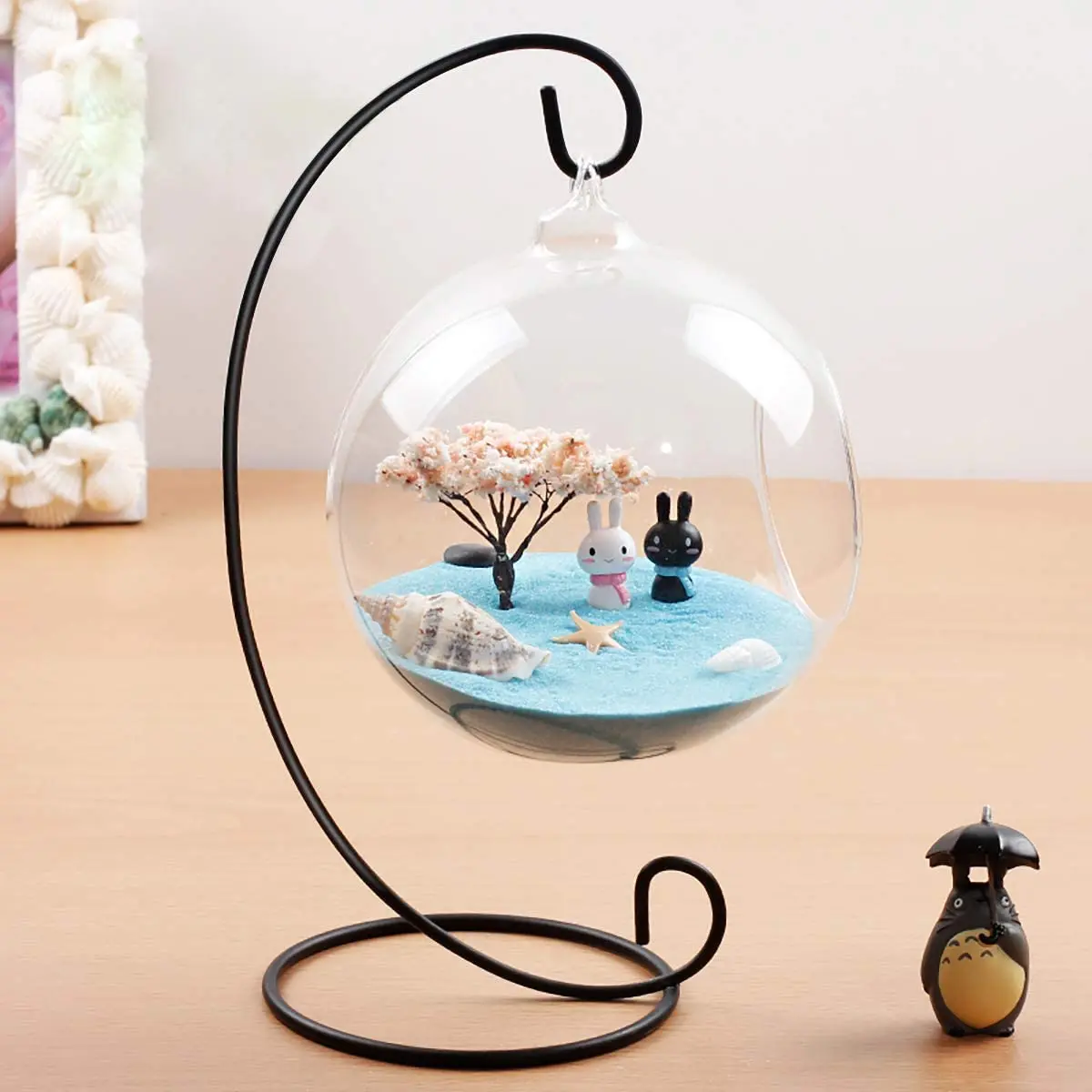 Decorative Hanging Glass Globe Air Plants Glass Terrarium Tea Light