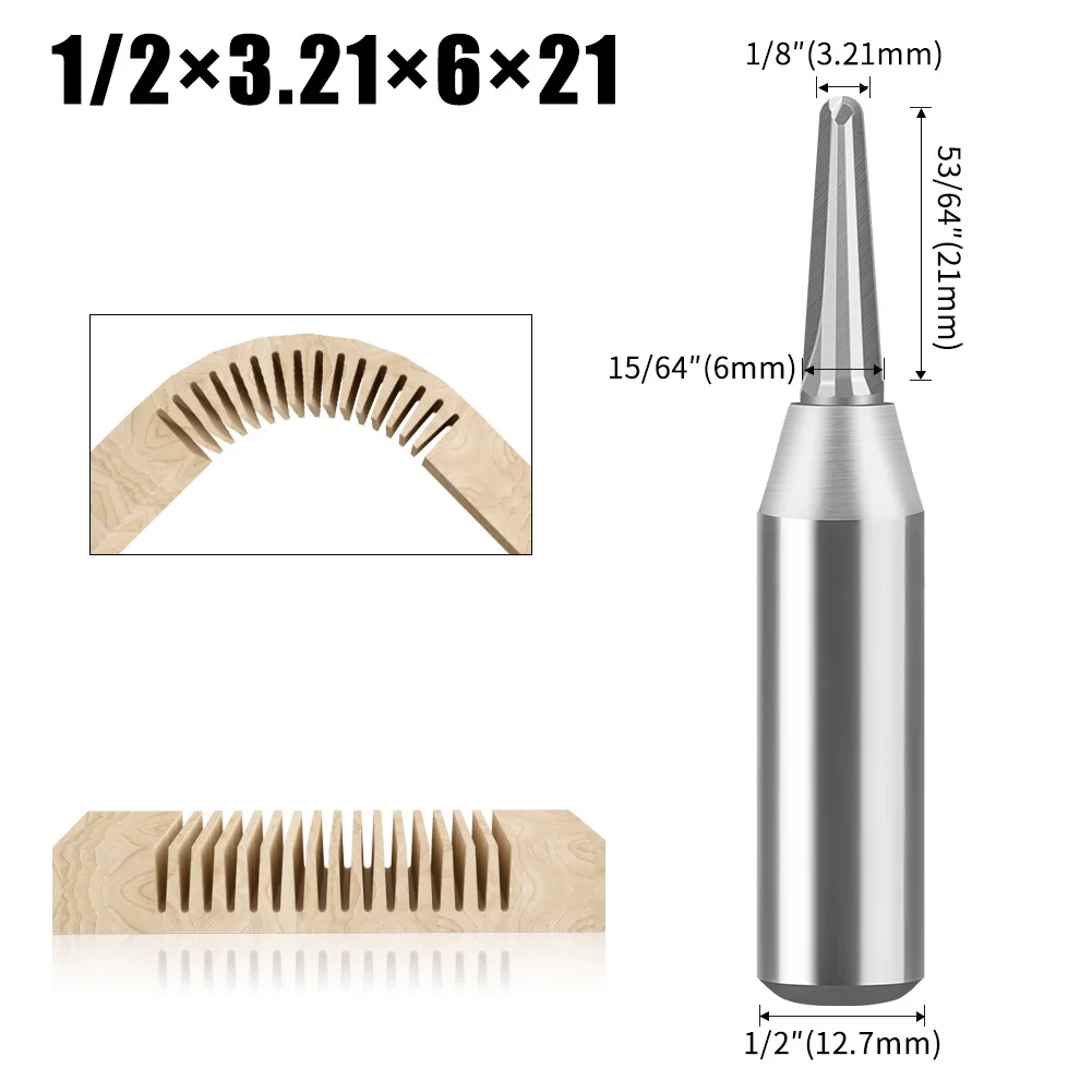 1/2" Round Shank Industrial TCT Straight Cutter Used for Wood Carving Tungsten Carbide Blade Narrow Sweep Gouge Woodworking Tool 7
