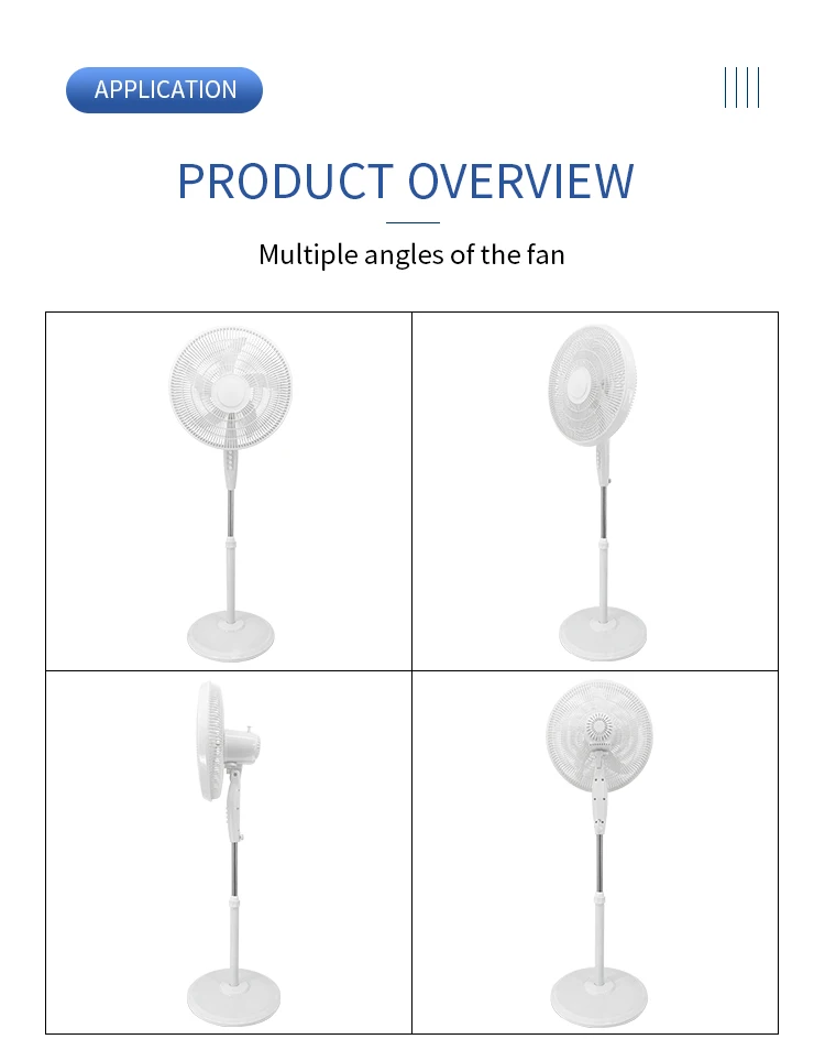 Pedestal Fan, 5-Blade, Electric, Plastic - detail 12