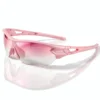 Montura rosa + lente degradado rosa-blanco