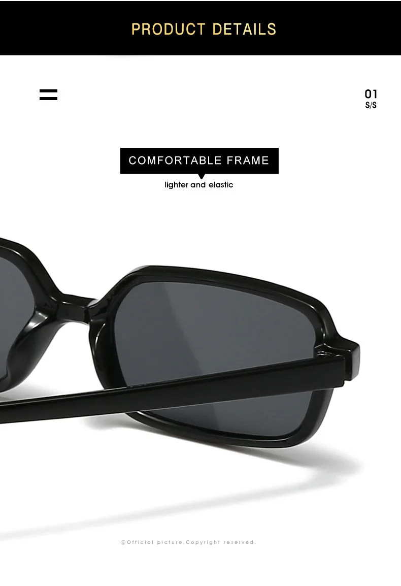 Nueva gran oferta, gafas de sol con montura cuadrada pequeña, gafas de sol a la moda para mujer, gafas Vintage para hombre, gafas con logotipo personalizado, sombrilla de tendencia