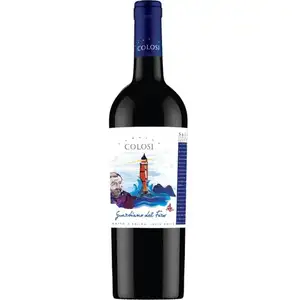 Italian Organic Red Wine From Sicily IGP Dry Taste for Hearty Pasta and Meat 6 Bottles Per Box Barrel Packaging