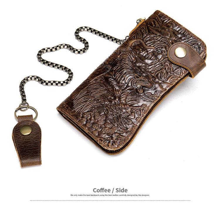 Amazon Hot Selling 8810 Multifunction Genuine Leather Long Clutch