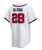 #28 Matt Olson White