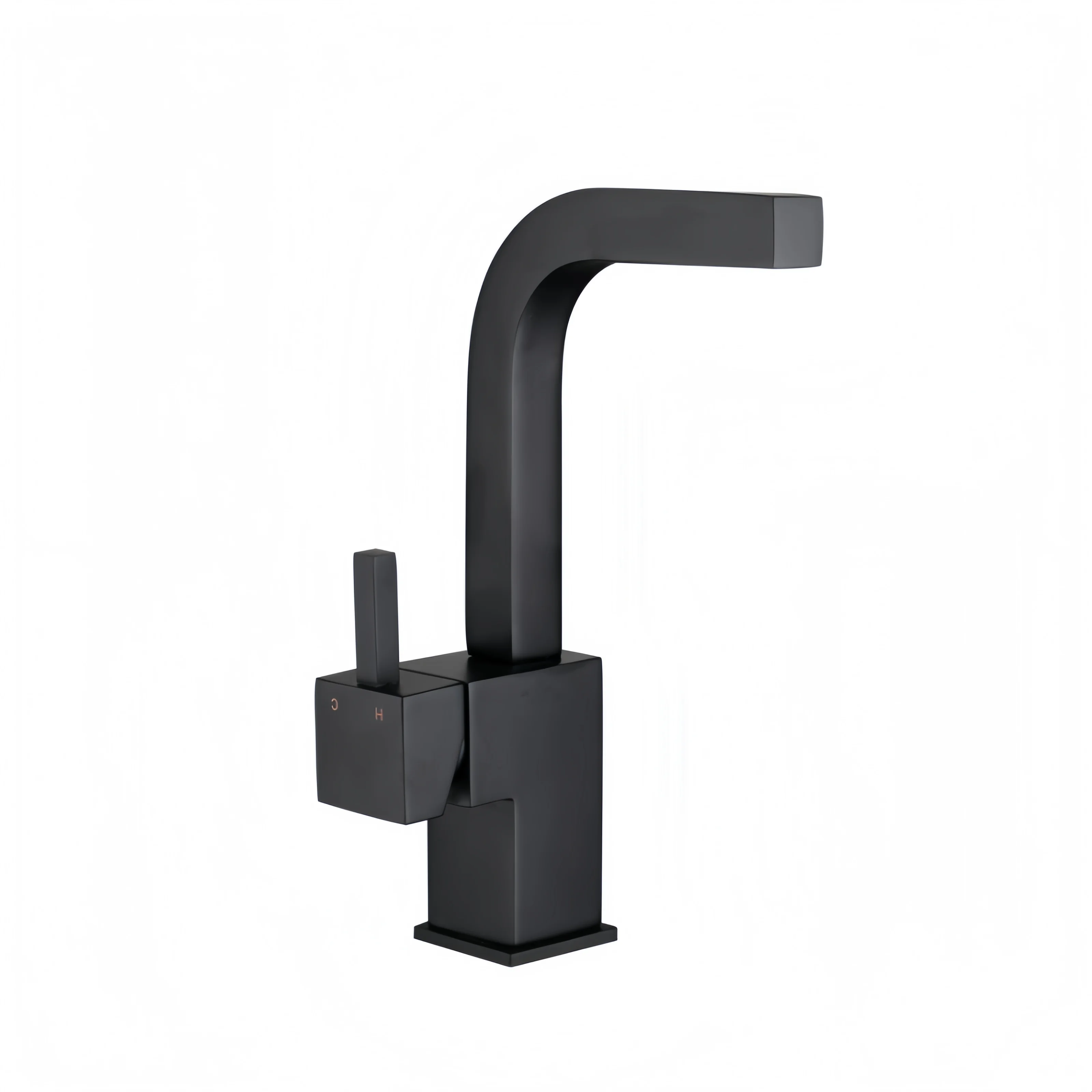 Modern Brass Basin Tap - Black 