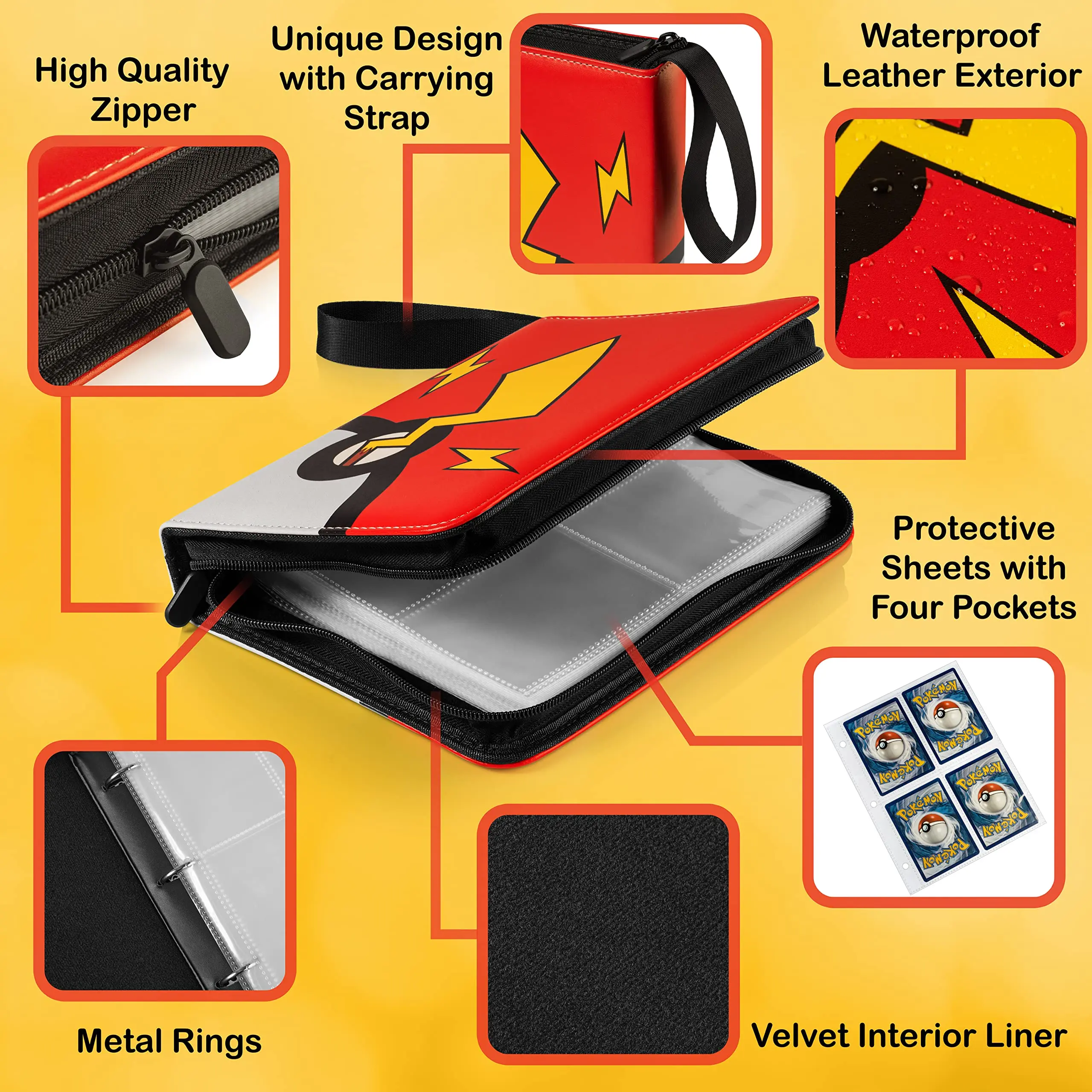 graded card binders X PRO Binder - Holds 60 Graded Slabs, Suitable for PSA and CGC Slabs | 6 Pocket Slab Binder Design | Ringless PSA Slab Binder Designed For The Discerning Collector Pro Slab 3-Ring Binder Page