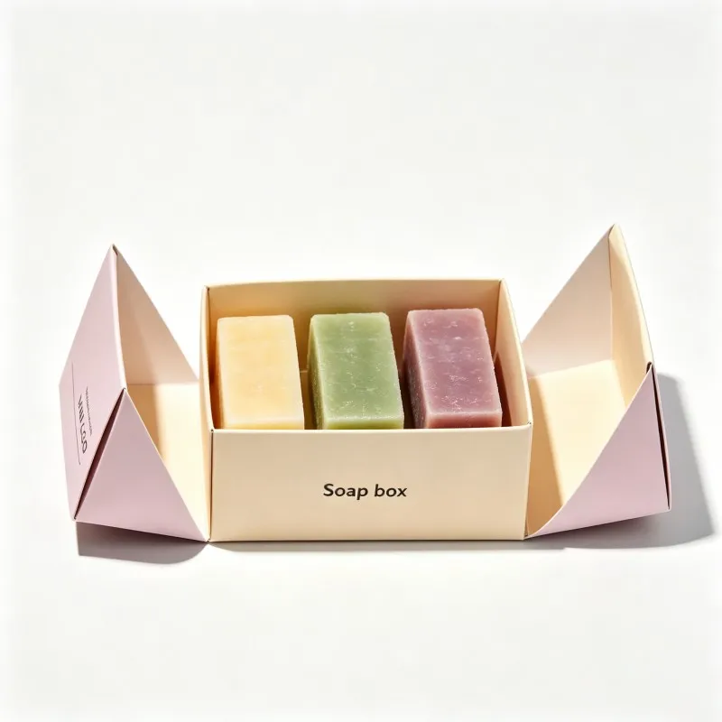 Cutie de sapun personalizată din carton ecologic, cu design nou, din hârtie de lux, pentru produse de îngrijire personală – ambalaje pentru cadouri