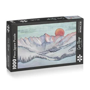 OEM Produces Kids Toys Educational 1000 Pieces Gore Range Puzzle Series Paper Custom Jigsaw Puzzles For Adults