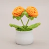 Orange Double-headed rose