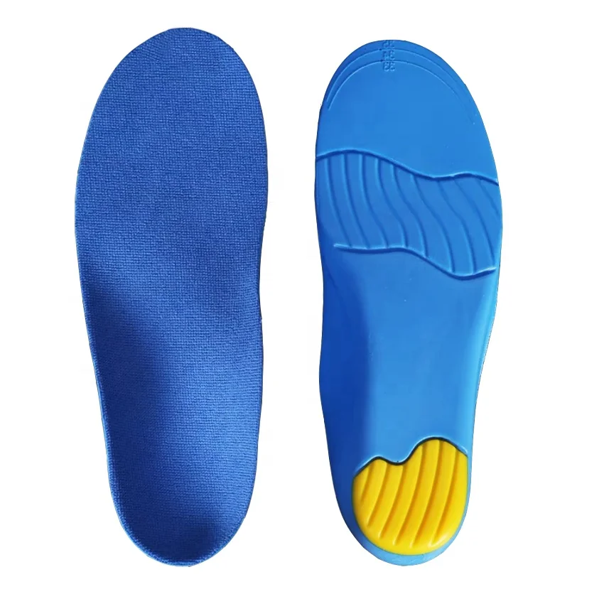 Kids Orthotic Arch Support Shoe Insoles Children Pu Cushioning Inserts  Shock Absorption Velvet Surfaces Deep Heel Cup Inner Sole