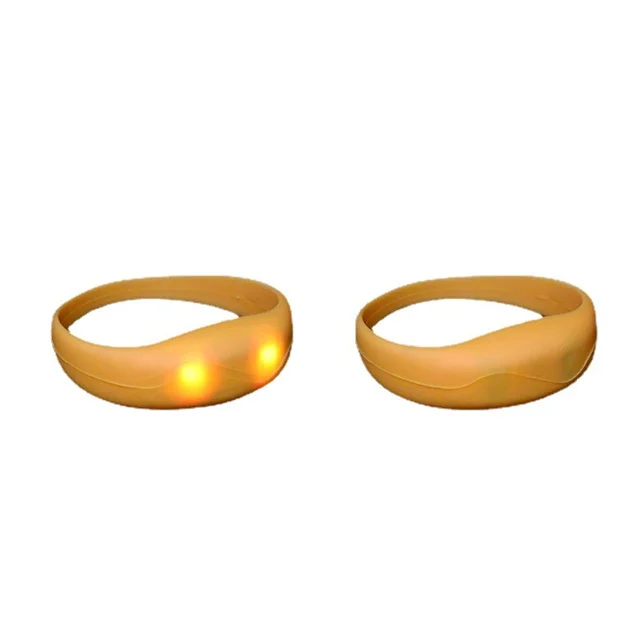 Sound Activated Flashing LED Wristband for Events Rave Party Silicone LED Bracelet for Festival by Voice Control