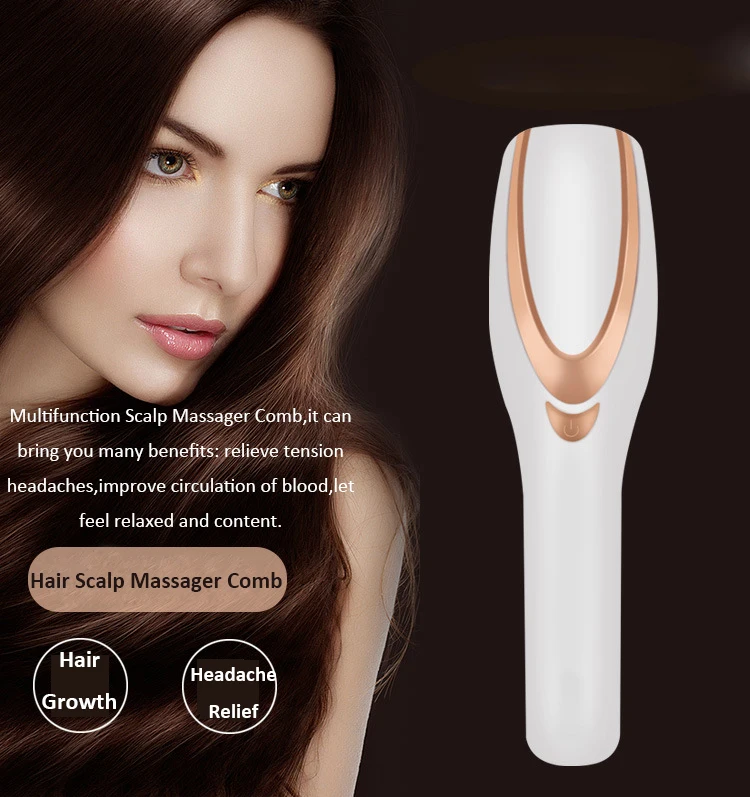 Electric Scalp Massager Blue Red Light Therapy Hair Growth Comb Magnetic  Head Massage Brush Cordless Hair Brush Relieve Fatigue Buy Scalp Massage  Comb For Hair Growth,Vibrating Head Massager Hairbrush,Electric Brush Hair |