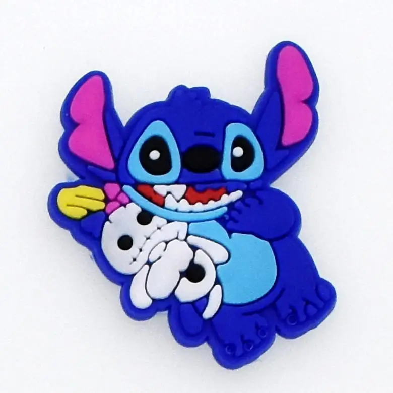 Potdemiel 1Pc Disney Stitch jibz PVC Croc Charms Shoe Charms