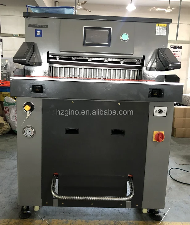 H670TV7 670mm Heavy Duty Industrial Electric Guillotine Paper Cutter Machine Automatic Hard Cover Book Cutting Machine