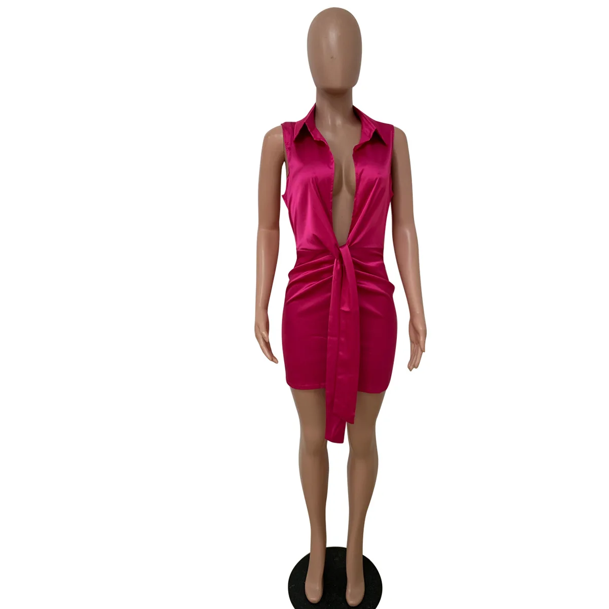 open lace back dress Sampeel Casual Dresses for Women Crewneck Long Sleeve Comfortable Trendy  Dress 2024 Knee Length T Shirts Dress Hot Pink L at Amazon Women's Clothing  store main image 0