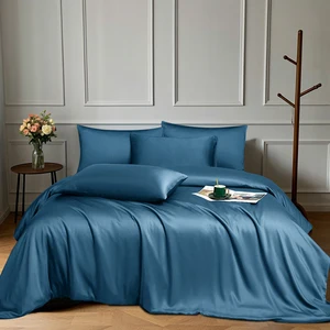 Customized 100% Lyocell Organic Bamboo Fitted Bed Sheet Set Woven Plain Style for Home and Hotel Use Organic Bamboo Bedsheets