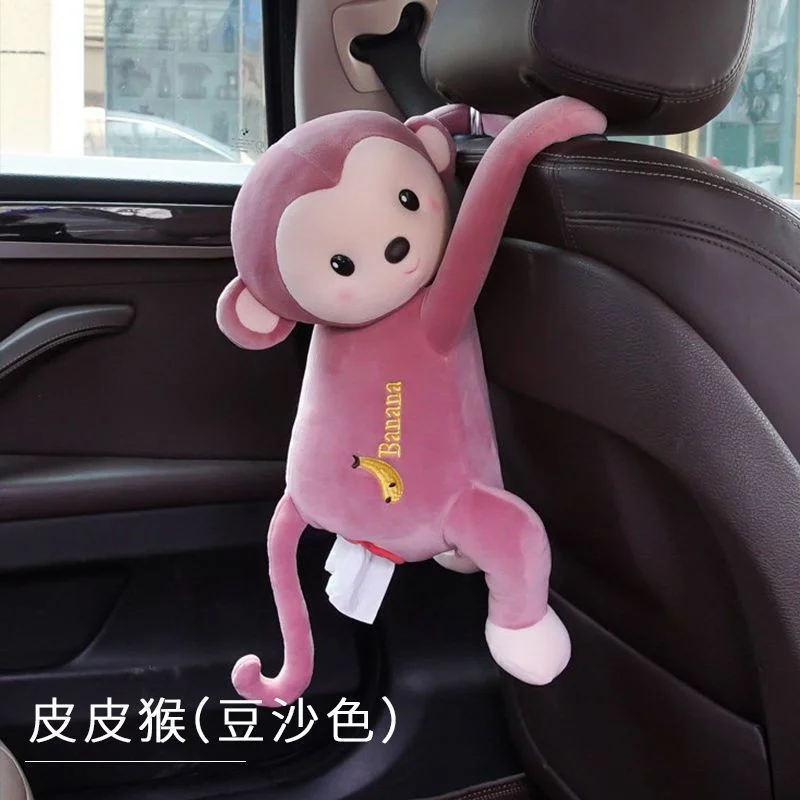 Cartoon Cute Car Seat Hanging Tissue Box Advanced Creative Car