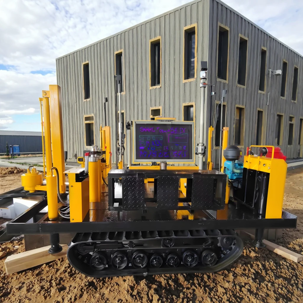 CPT CPTU Crawler Soil Static Penetrometer Cptu Soil test Machine 250kn ...
