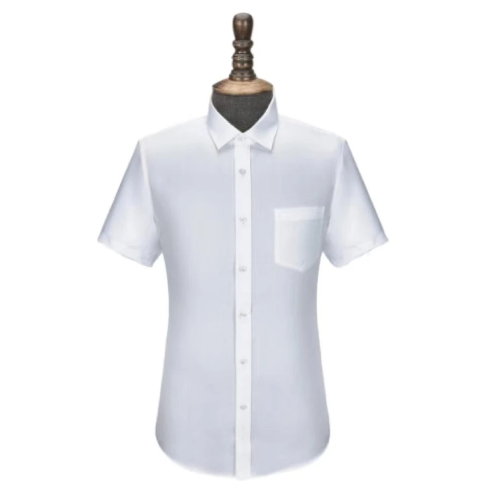 Men's business fashion casual stripe short sleeve shirt stripe