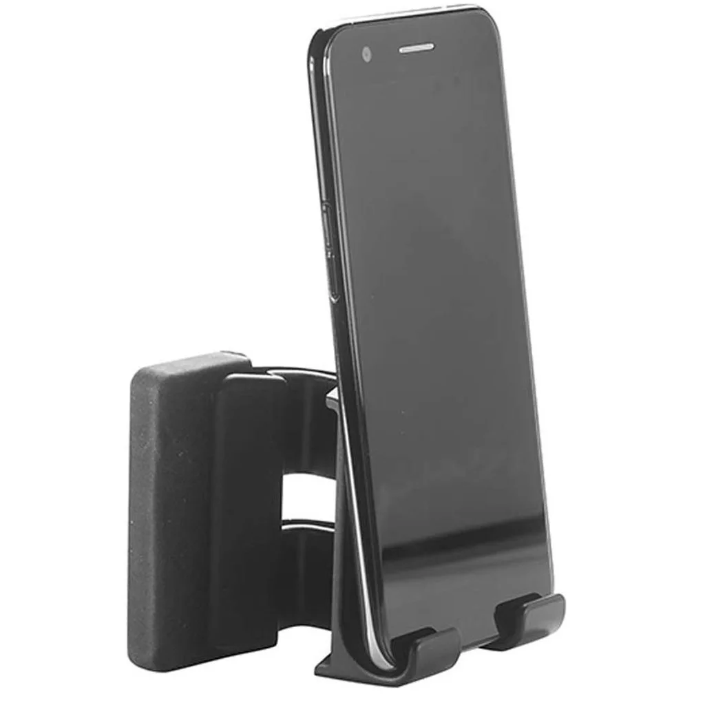 Laptop Monitor Side Clip Silicone Adjustable Cell Phone Holder Computer Screen Side Expansion Phone Holder Stand