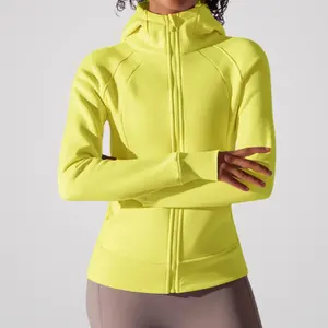 Full Zipper Custom Jacket High Quality Wholesale Manufactory Fitness Sport Wear Workout One Piece Hoodies for Women All Seasons