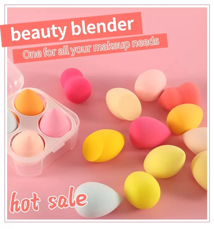product professional factory cartoon makeup sponge popular makeup brush set with sponge-1