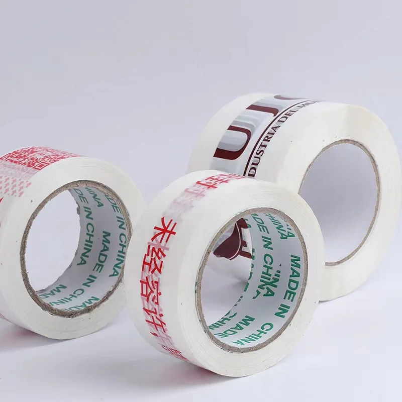 Custom Printed Clear Plastic Wrap Tapes With Logo Shipping Packaging